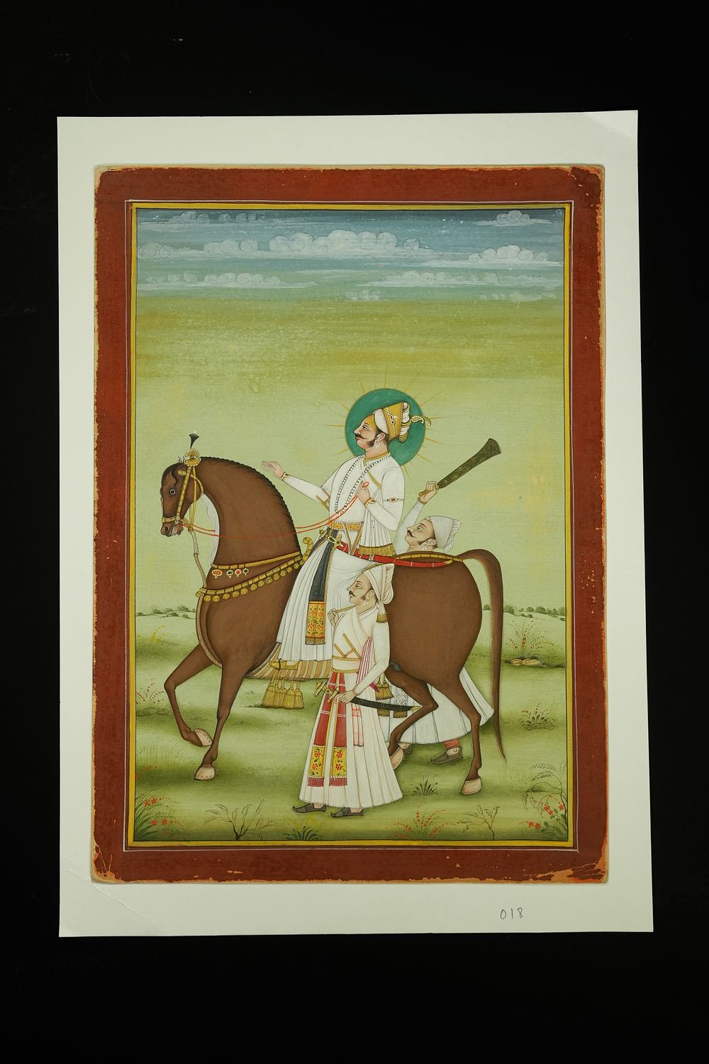 Lot 249: An Indian Mughal Equestrian Portrait of a Nobleman,...