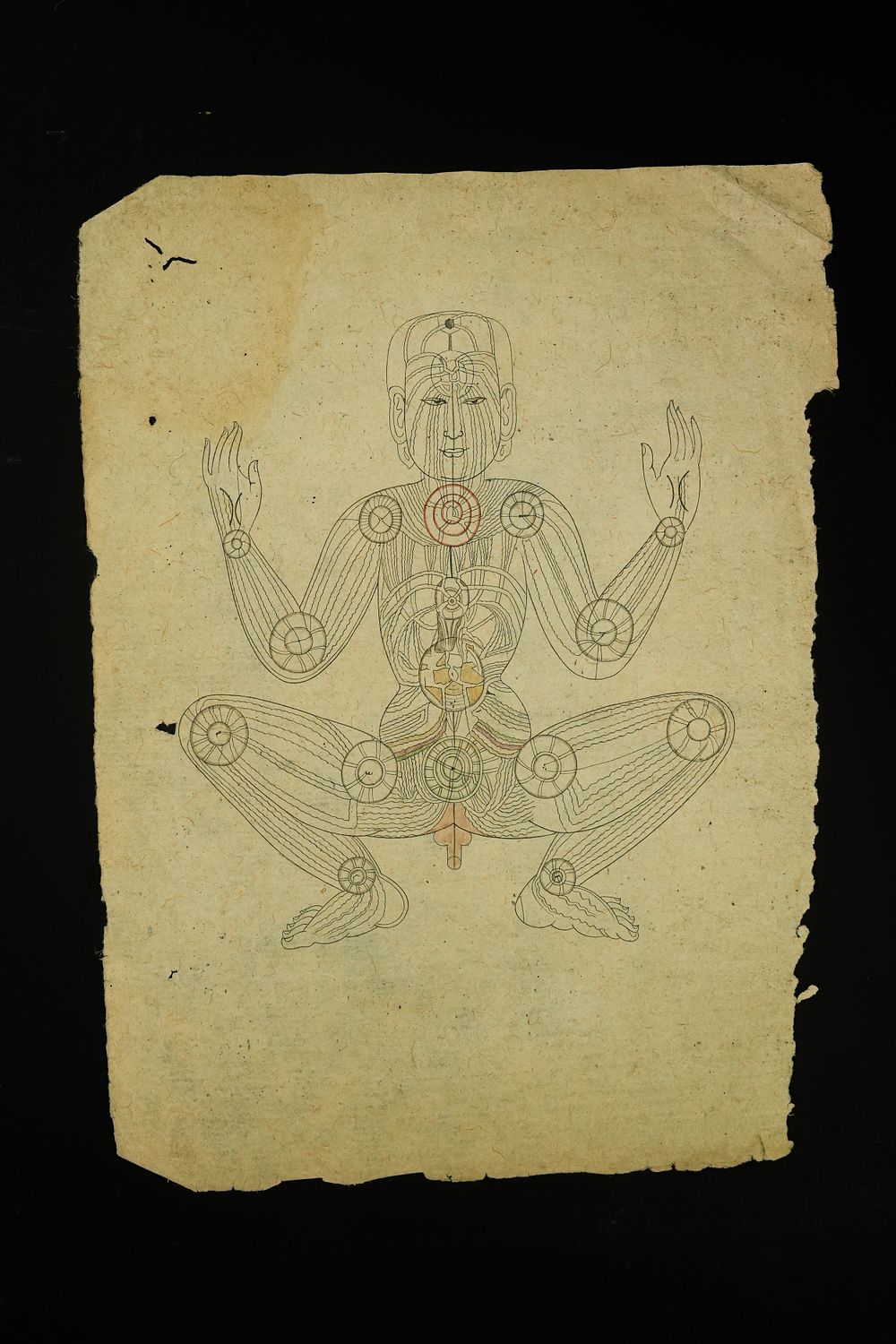Lot 252: An Indian Tantric Yogic Diagram of the Human...