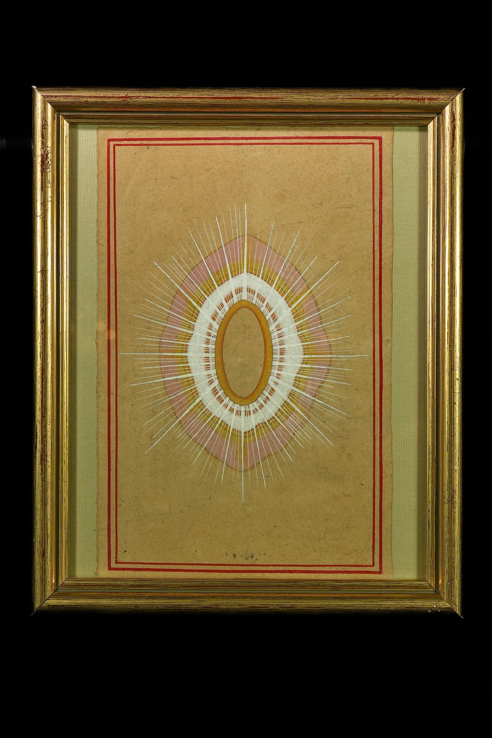 Lot 263: An Indian Tantric Radiant Mandala Painting, 20th Century.