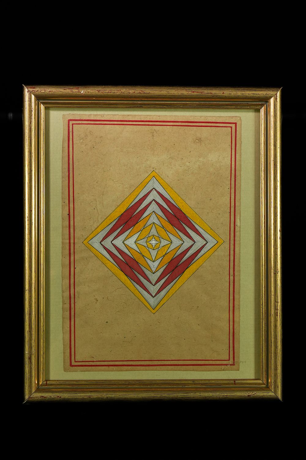 Lot 264: An Indian Tantric Geometric Yantra Painting, 20th Century.