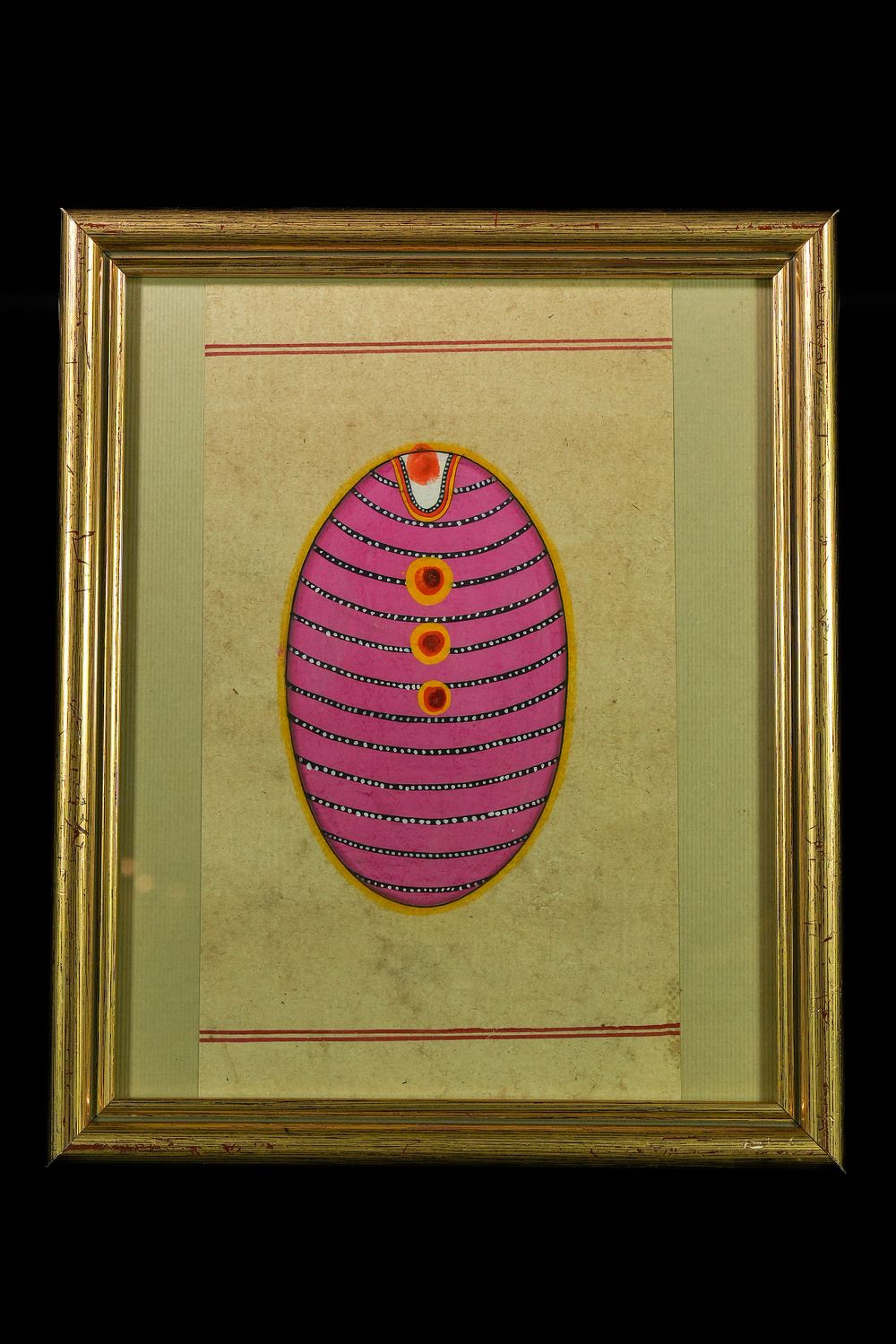 Lot 265: An Indian Tantric Abstract Yantra Painting, 20th Century.