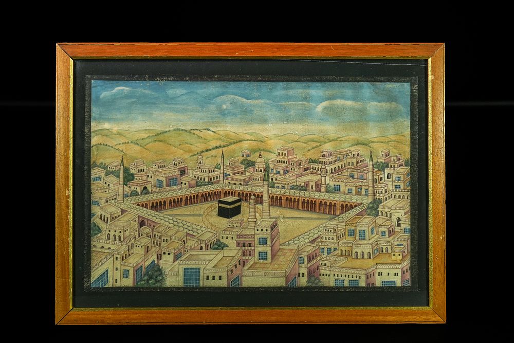 Lot 267: An Indian Painting of the Holy Kaaba, Mecca,...