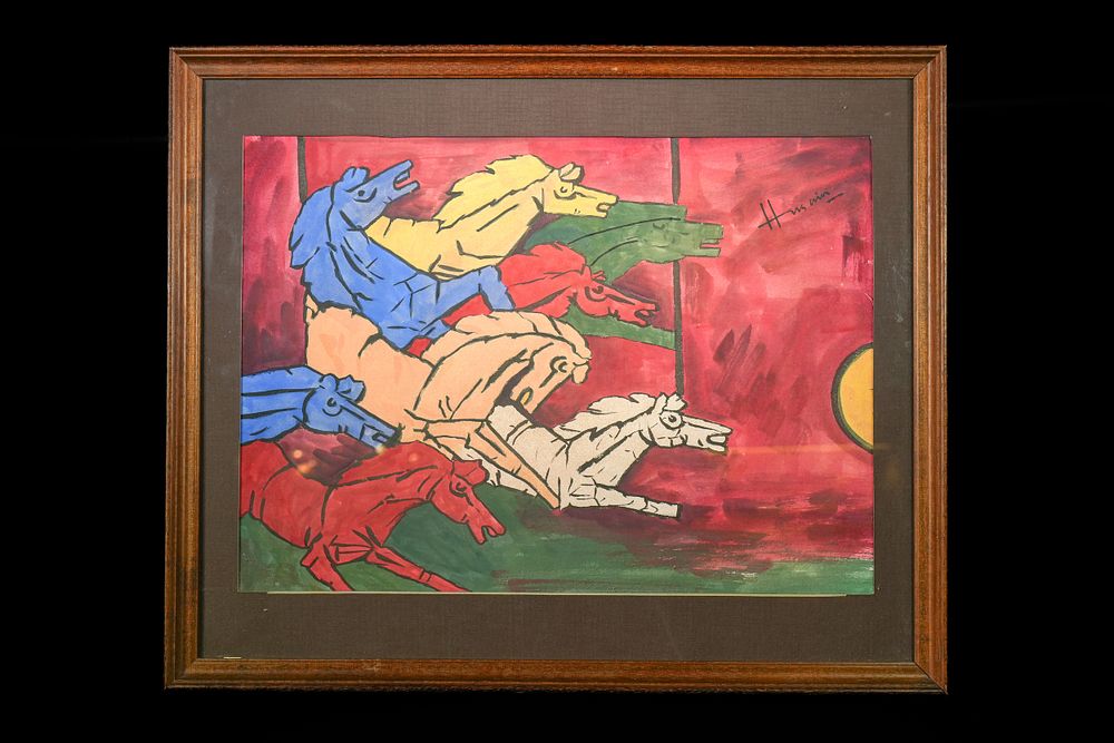 Lot 270: "Untitled" – MAQBOOL FIDA HUSAIN (1915–2011).
