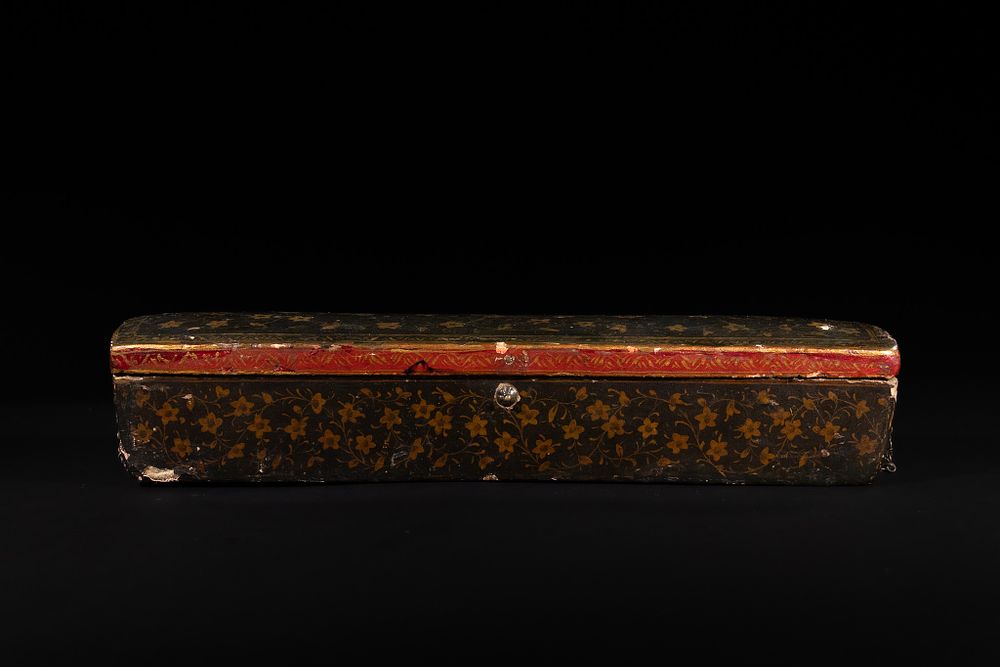 Lot 287: A Kashmiri Lacquer Qalamdan Pen Box, 19th Century.