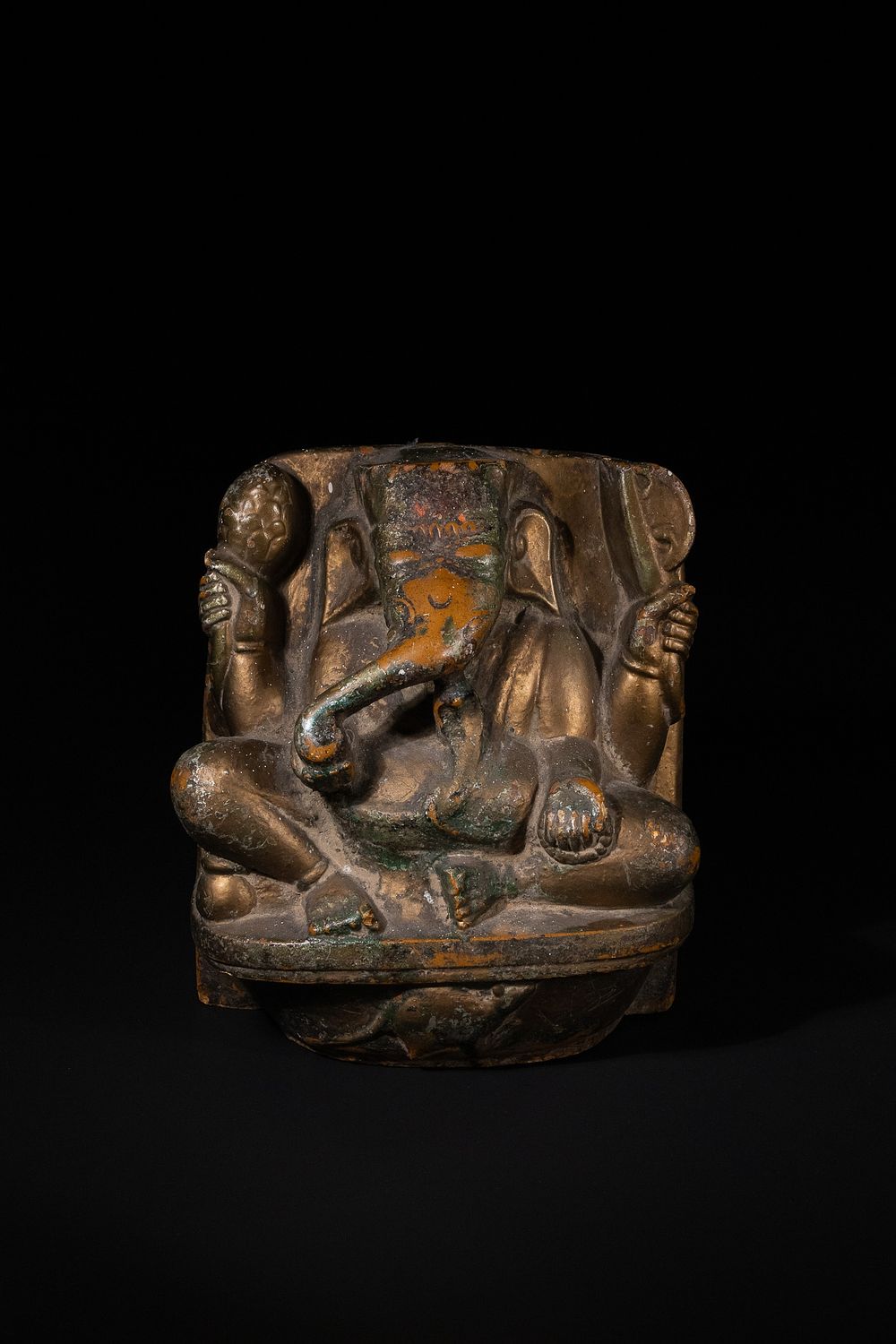 Lot 290: An Indian Stone Figure of Ganesha, 18th–19th Century.