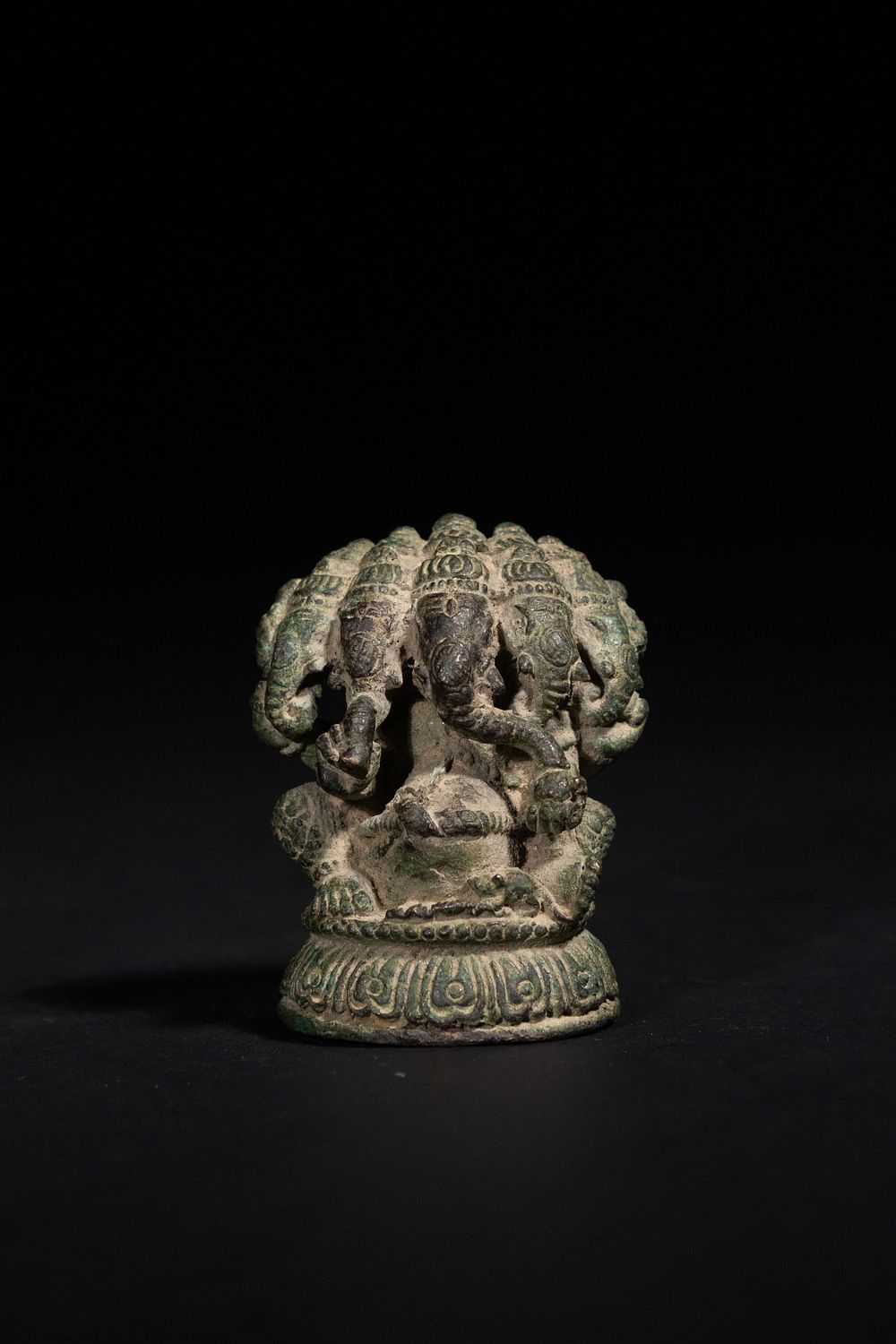 Lot 294: An Indian Bronze Multi-Headed Ganesha Figure, 9th–10th Century...