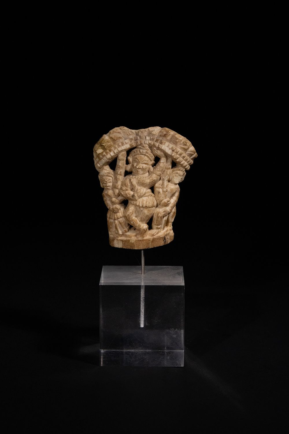Lot 297: An Indian Bone Relief Plaque, 14th-15th Century.