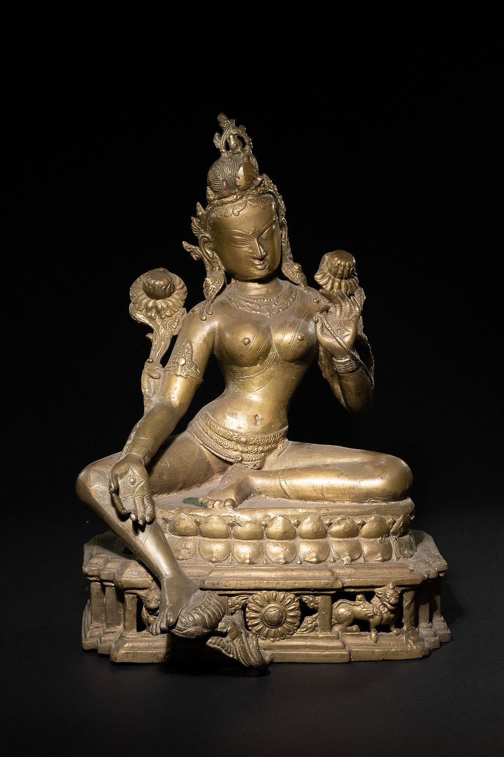Lot 316: A Large Tibetan Bronze Figure of Tara, 19th...