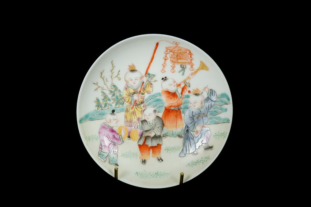 Lot 351: A Chinese Famille Rose ‘Boys at Play’ Porcelain...