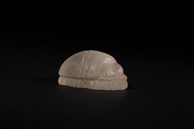 An Egyptian Rock Crystal Scarab, Possibly New Kingdom – Late Period - A carved Egyptian rock 