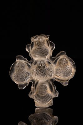 A Byzantine Rock Crystal Cross Pendant, 10th–12th Century A.D. A rare and intricately carved 