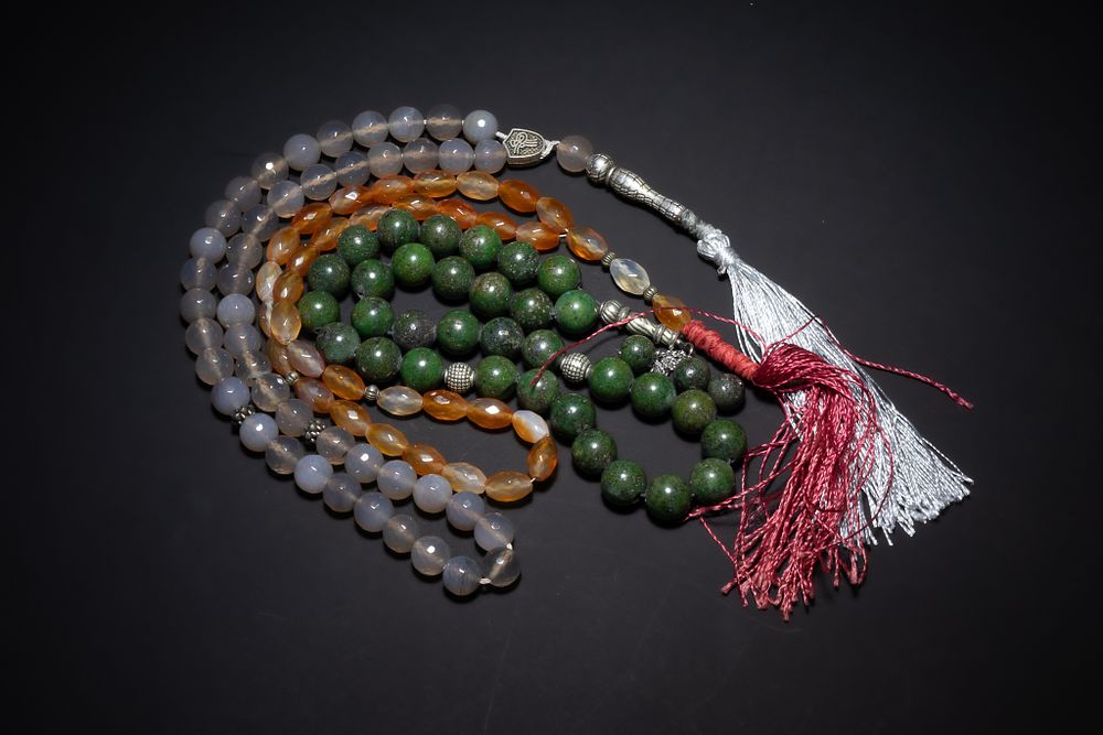 Lot 182: A Group of Three Islamic Prayer Beads (Tasbih),...