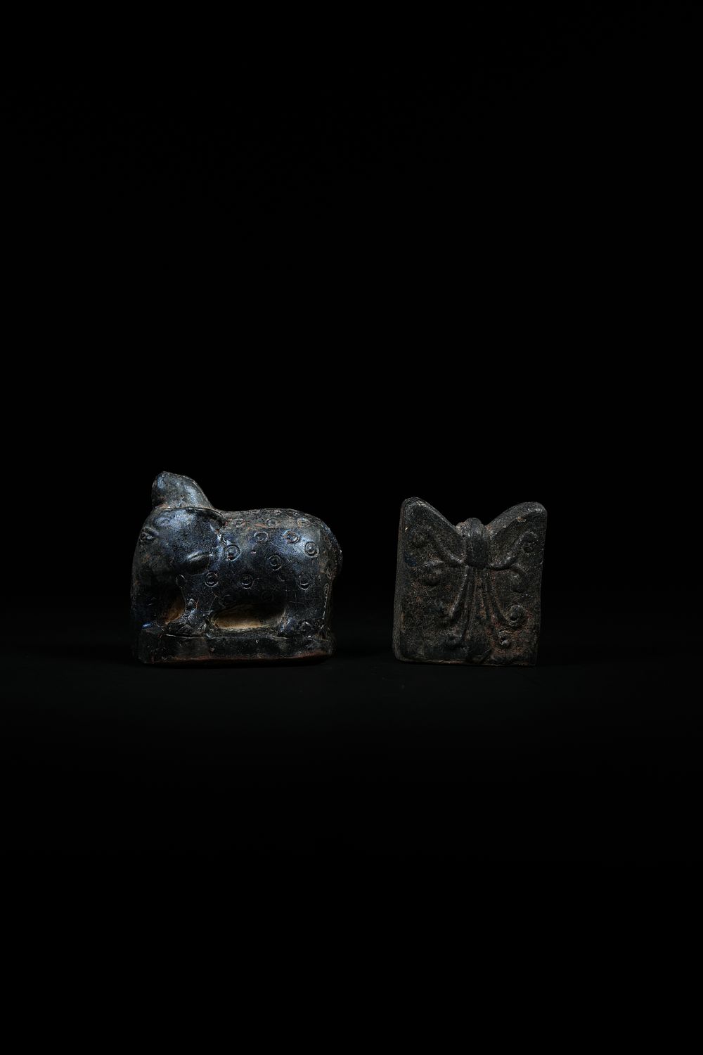 Lot 191: A Pair of Islamic Ceramic Chess Pieces, Possibly...
