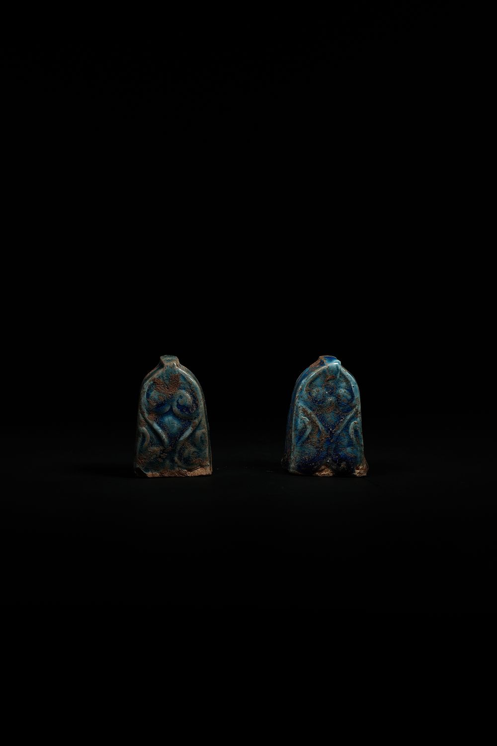 Lot 197: A Pair of Ceramic Domed Gaming Pieces, Possibly...