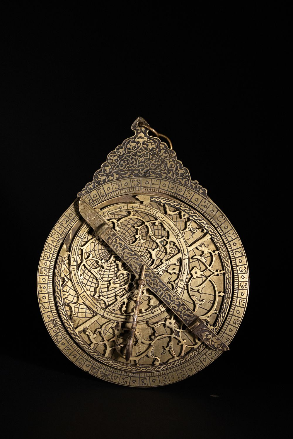 Lot 202: An Islamic Brass Astrolabe with Zodiac and Arabic...