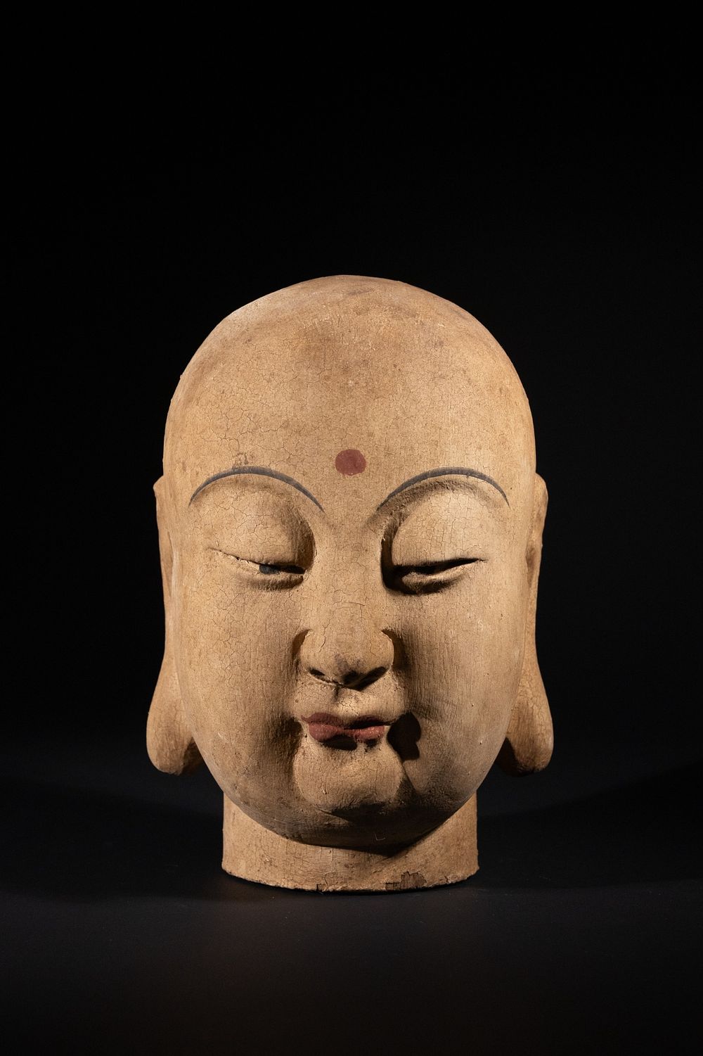 Lot 296: A Chinese Terracotta Head of a Lohan or...