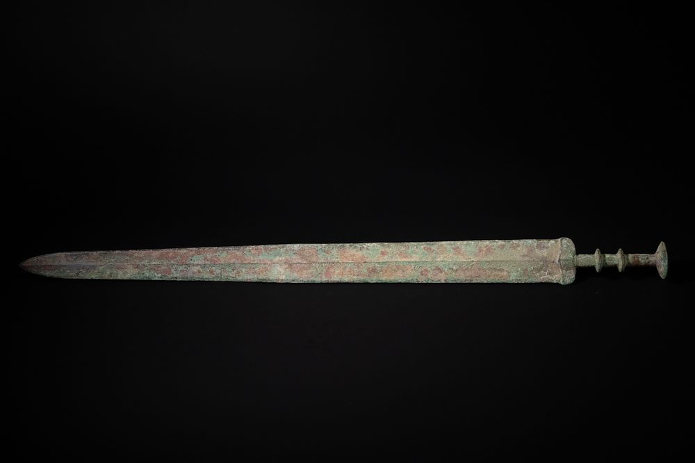 Lot 341: A Chinese Bronze Sword, Possibly Warring States /...