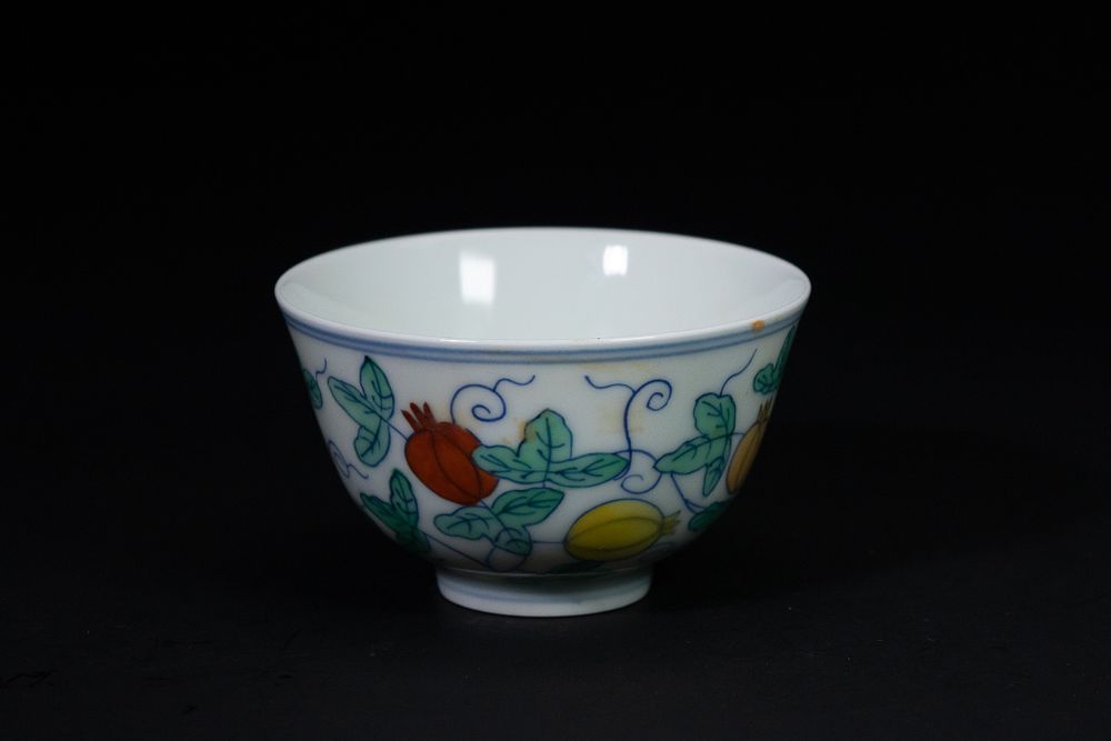 Lot 455: A Chinese Doucai ‘Pomegranate’ Bowl, ‘Da Ming Chenghua...