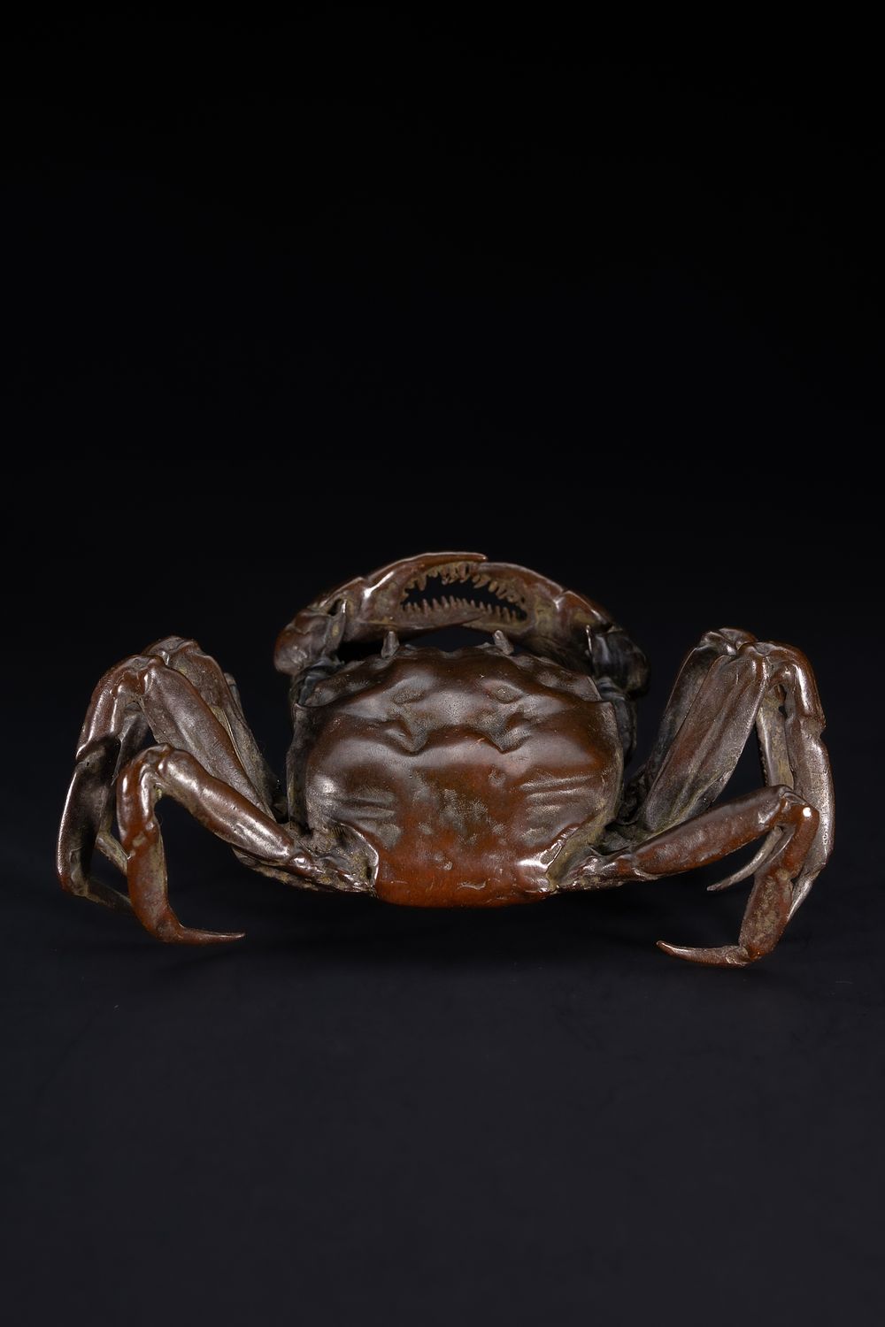 Lot 477: A Large Japanese Bronze Model of a Crab.
