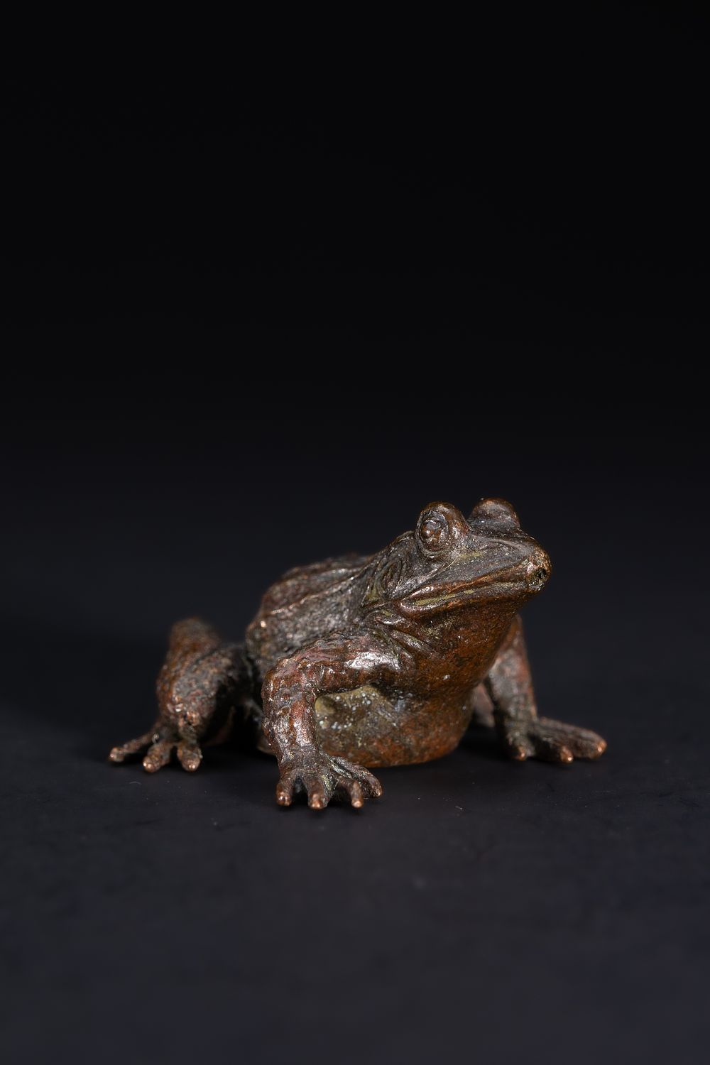 Lot 478: A Japanese Bronze Model of a Frog.