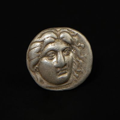 A Greek Silver Stater of Rhodes, Circa 300 BC. A finely struck ancient Greek silver stater from 