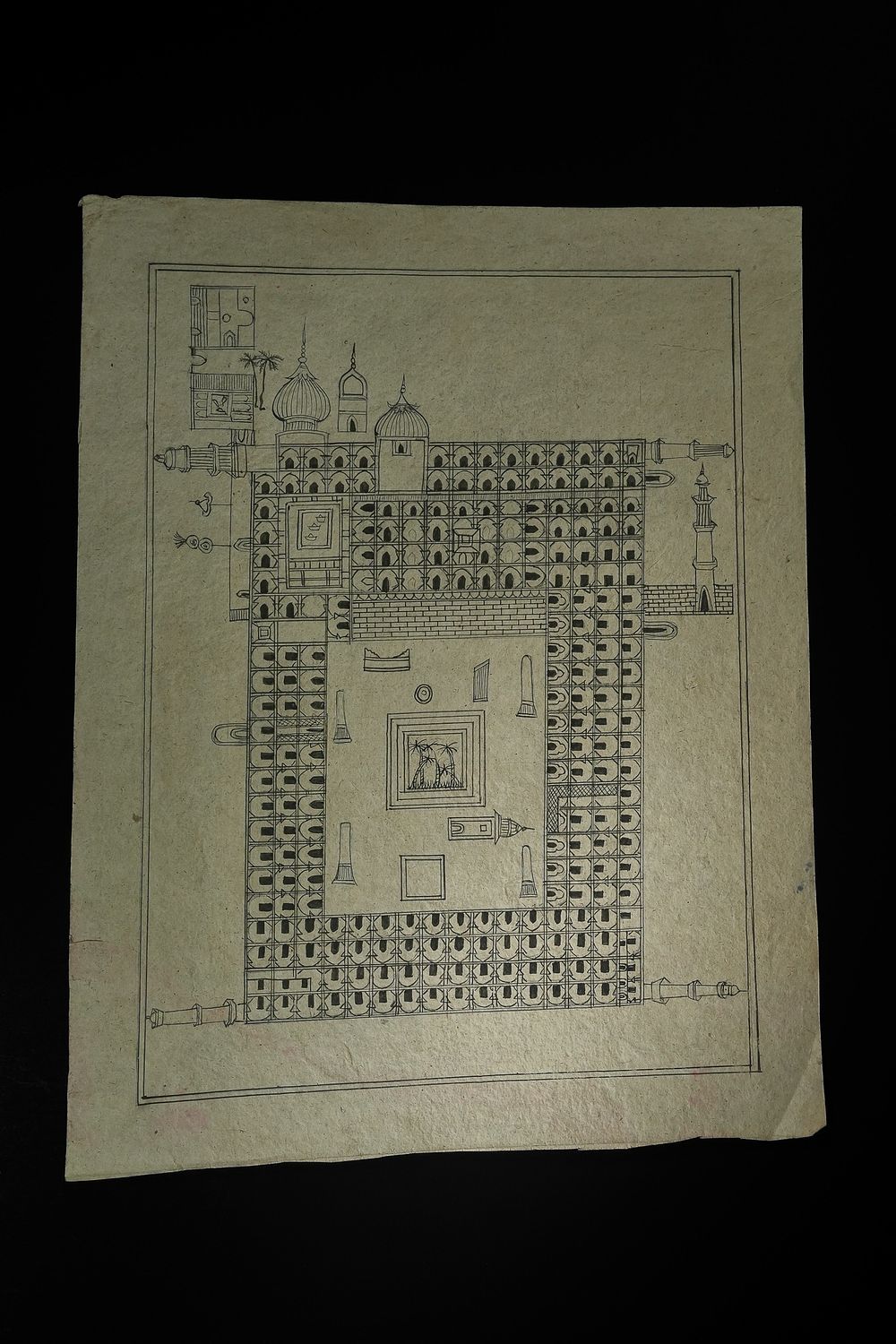 Lot 235: An Ottoman Architectural Drawing of al-Masjid al-Aqsa (al-Haram...