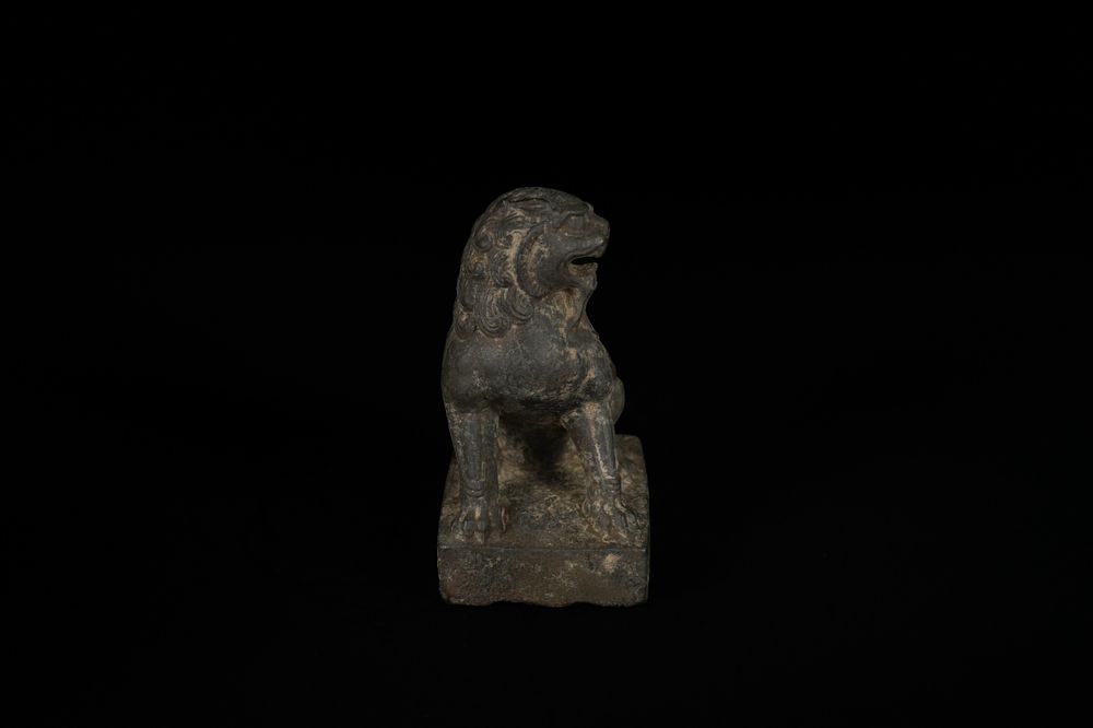 Lot 330: A Chinese Carved Stone Guardian Lion (Foo Dog),...