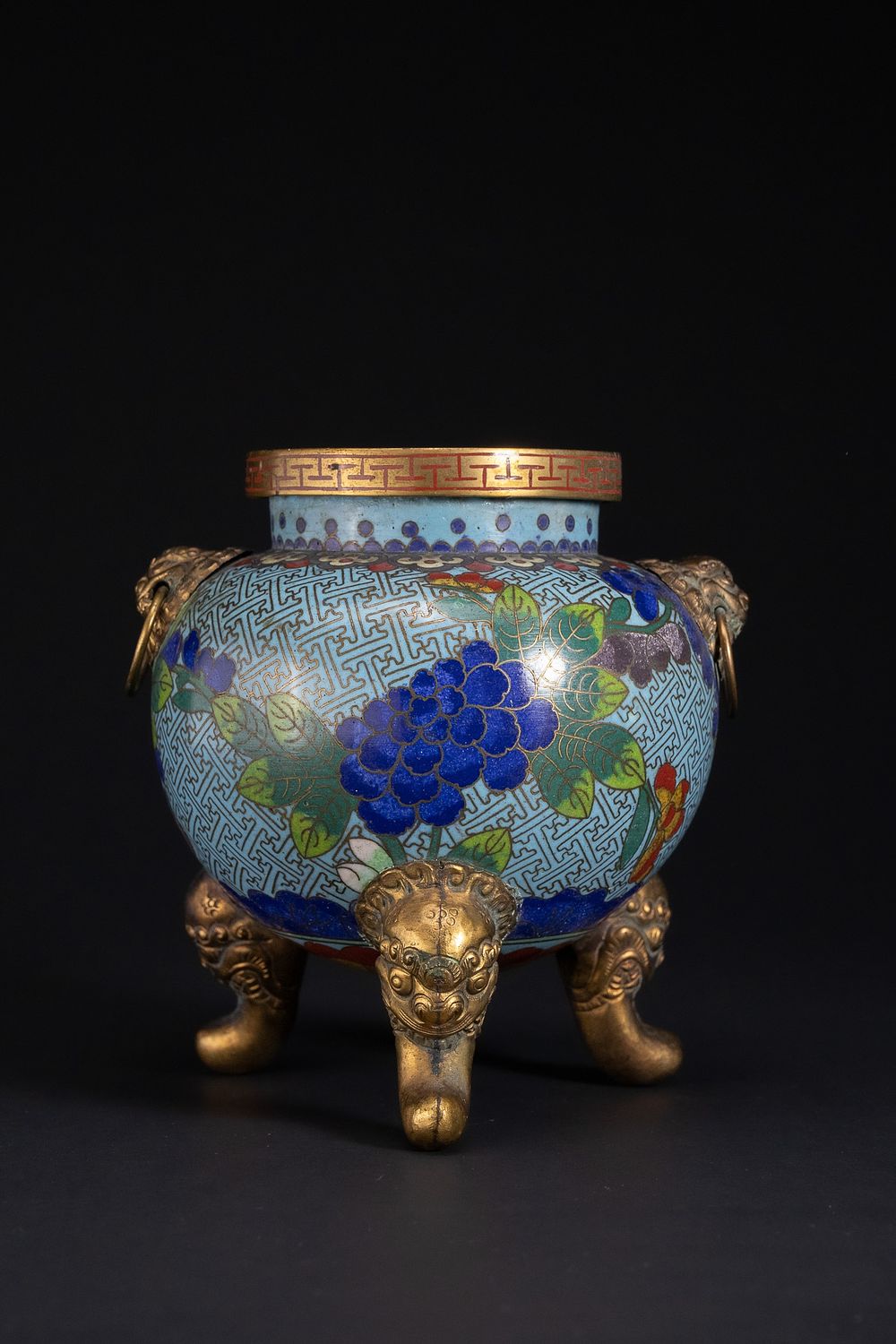 Lot 361: A Chinese Cloisonné Enamel Tripod Censer, 20th Century.