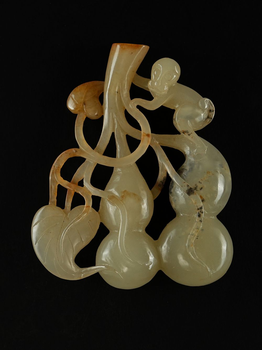 Lot 366: A Chinese Pale Celadon Jade Carving of a...