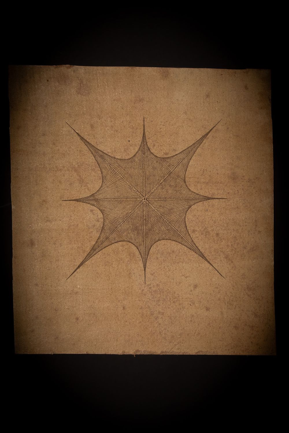 Lot 154: An Indian Tantric Geometric Diagram On Paper, 20th...