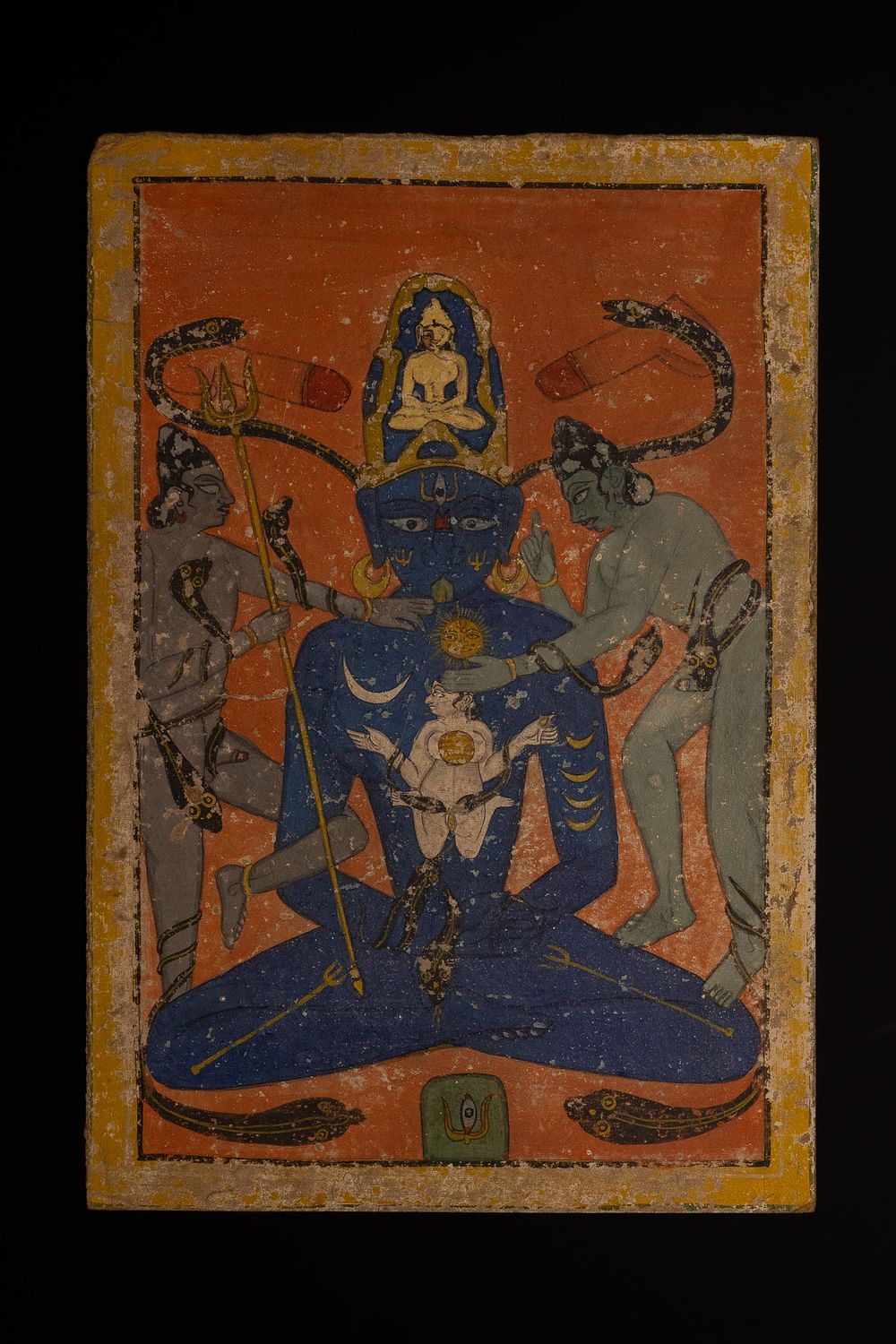Lot 157: An Indian Painting Of A Tantric Depiction Of...