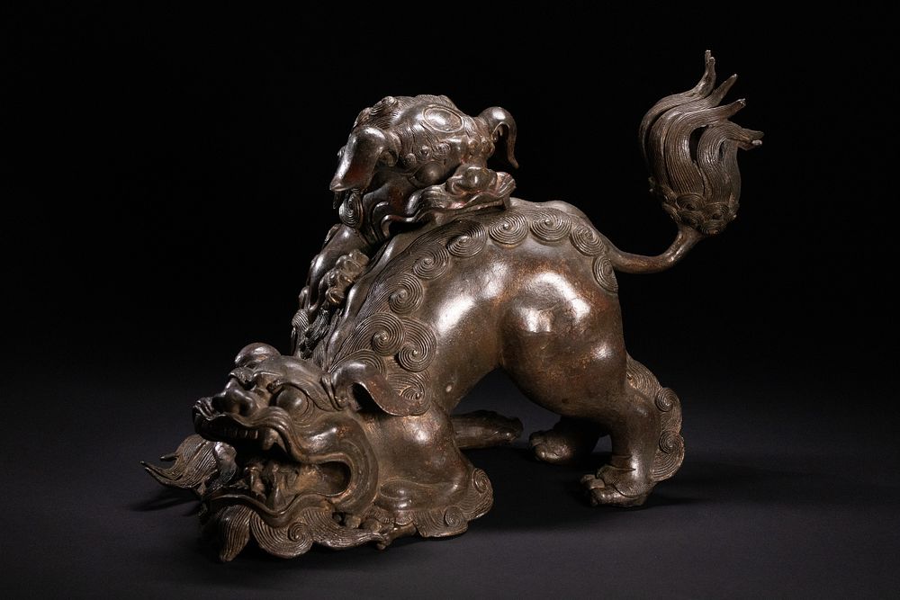 Lot 195: A Chinese Bronze Censer in the Form of...