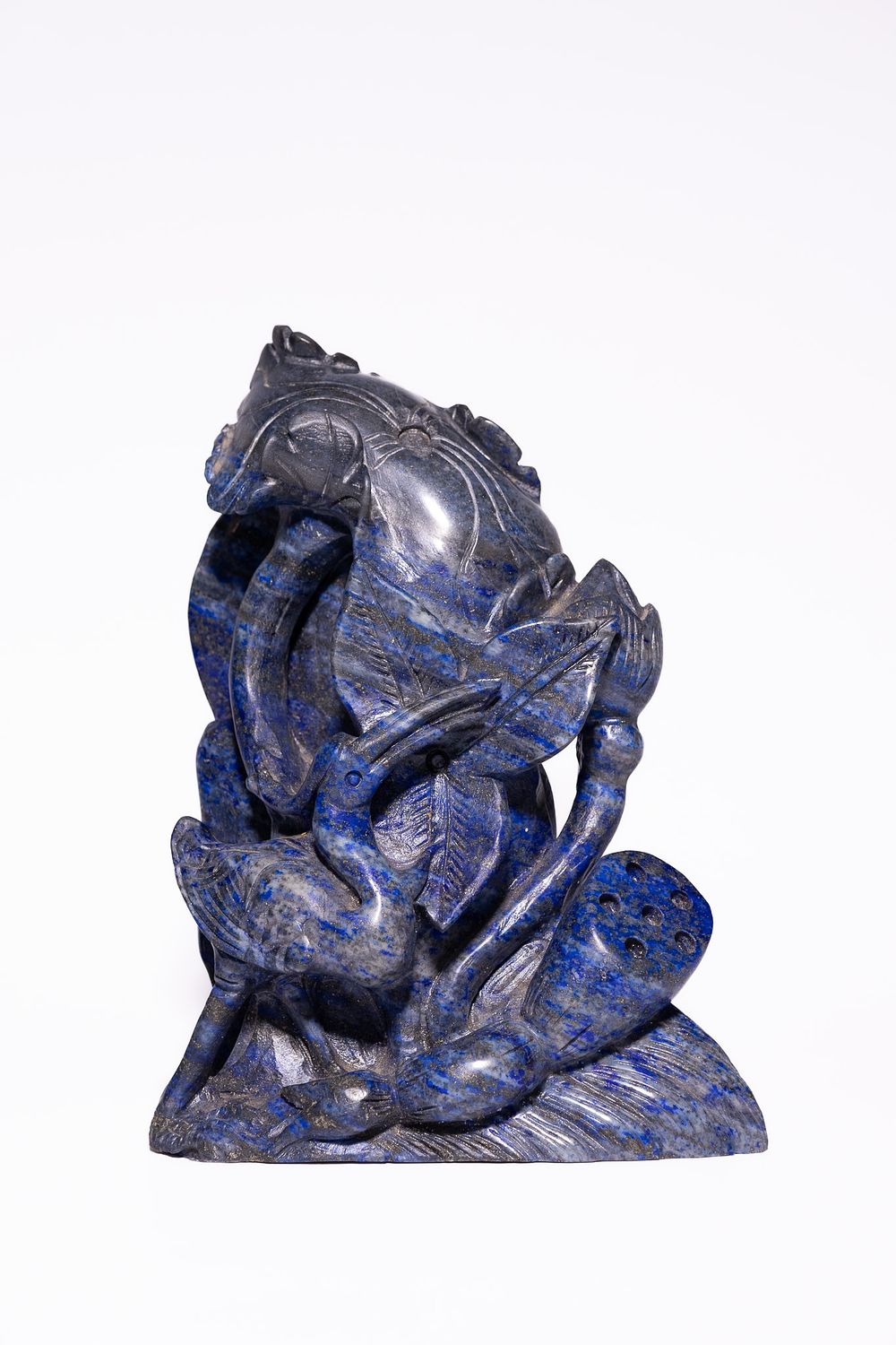 Lot 240: A Chinese Lapis Lazuli Carving of a Deer...
