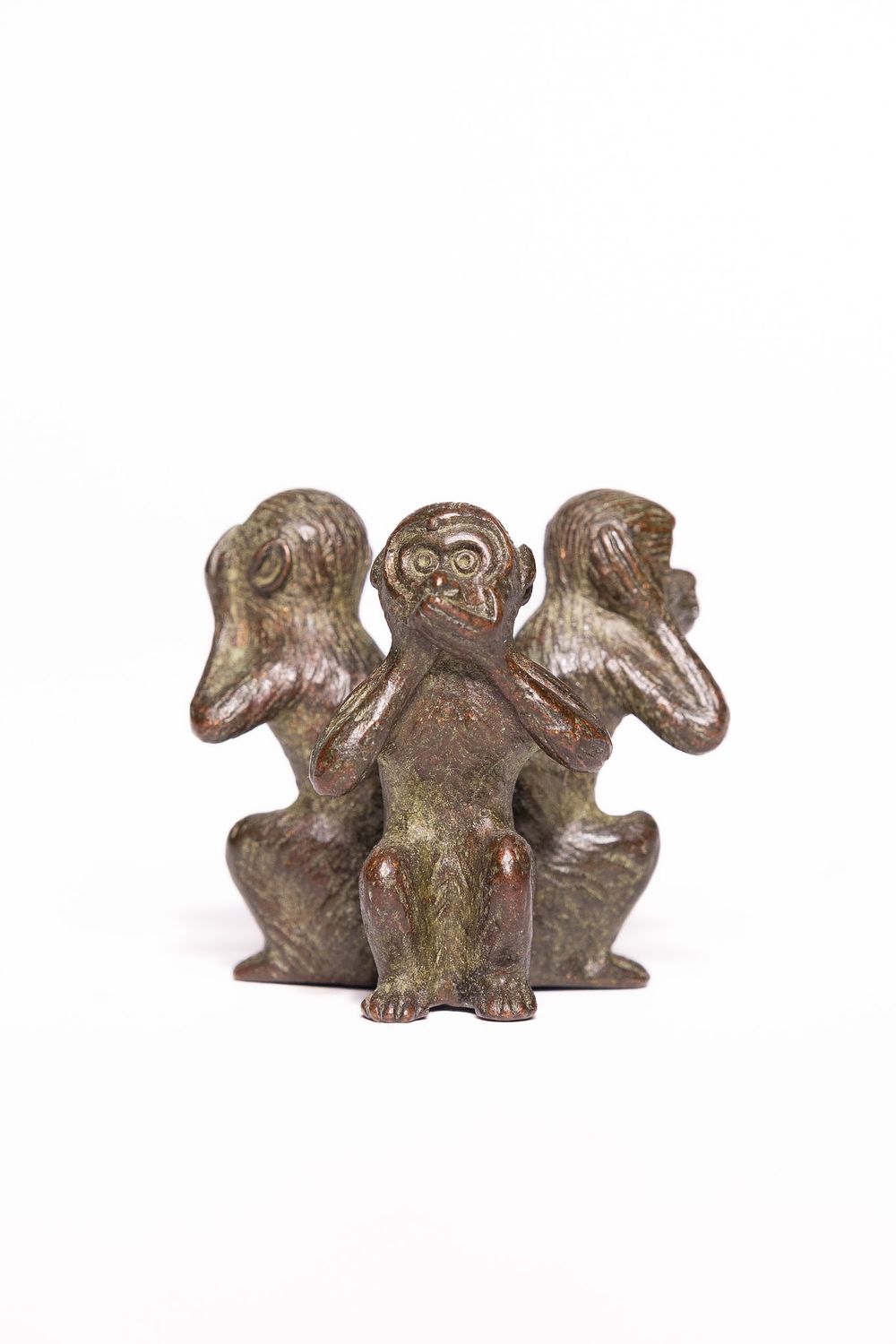 Lot 310: A Japanese Bronze Group of the Three Wise...