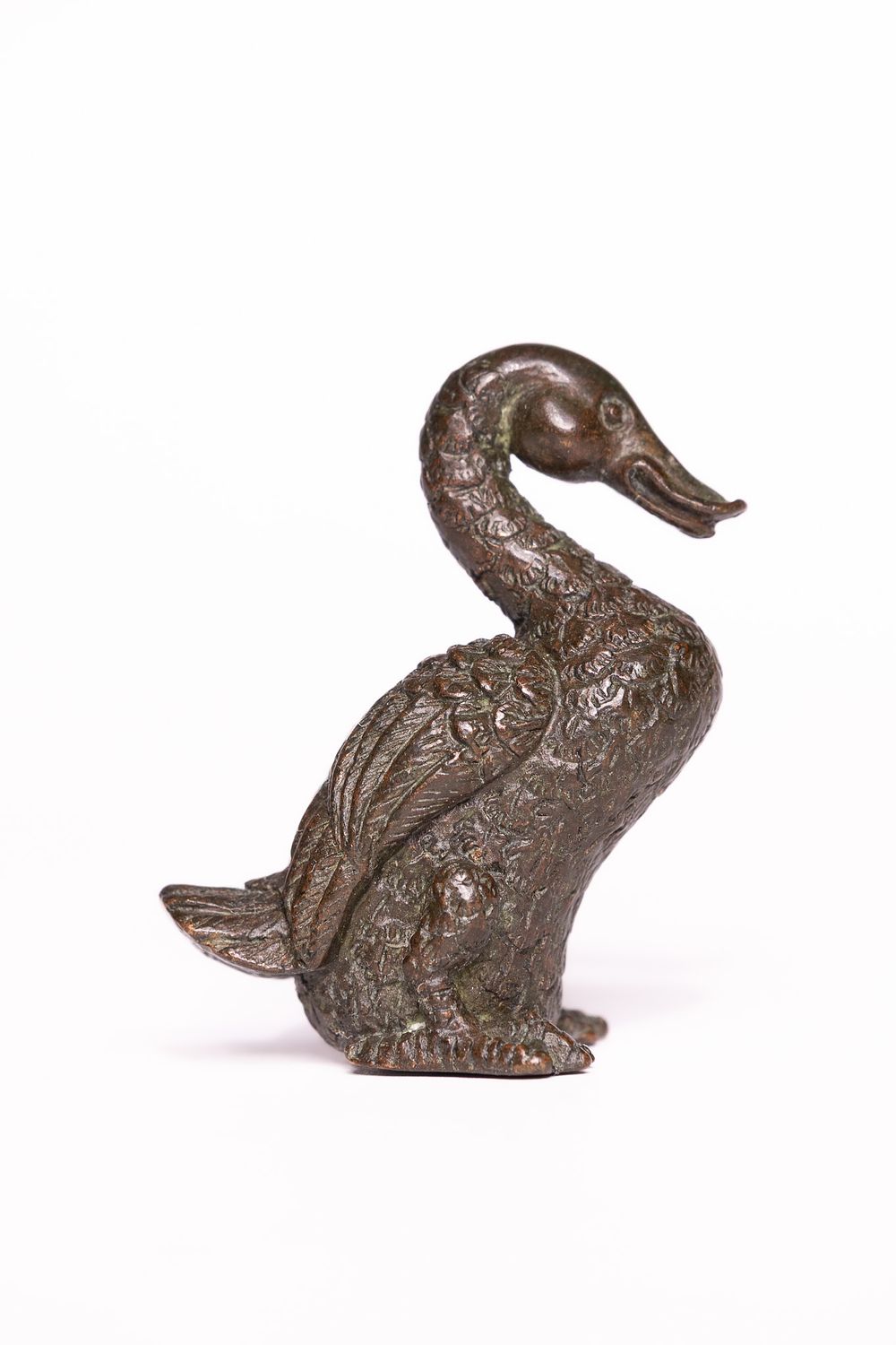 Lot 316: A Japanese Bronze Model of a Duck.