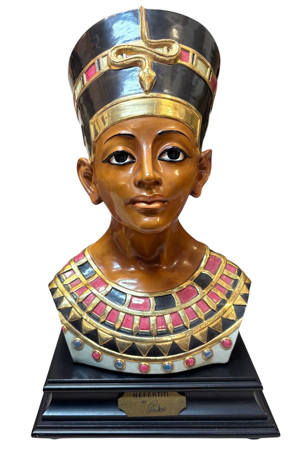 Lot 326: An Italian Ceramic Bust of Nefertiti by Cortese,...
