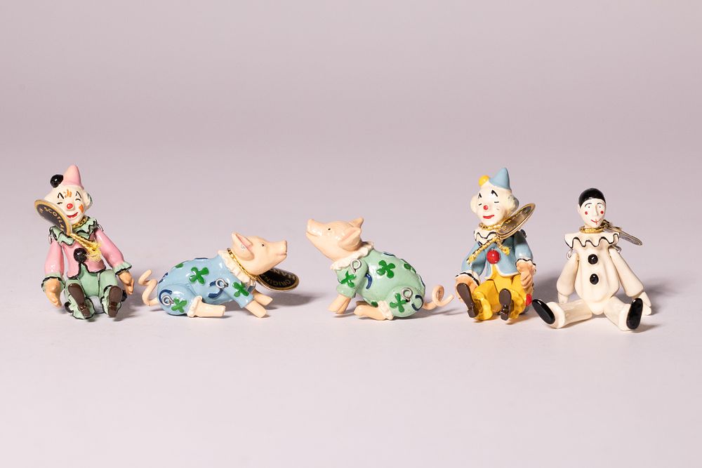 Lot 328: A Collection of Hantel ‘Victorian Miniatures’ Hand-Painted Porcelain...