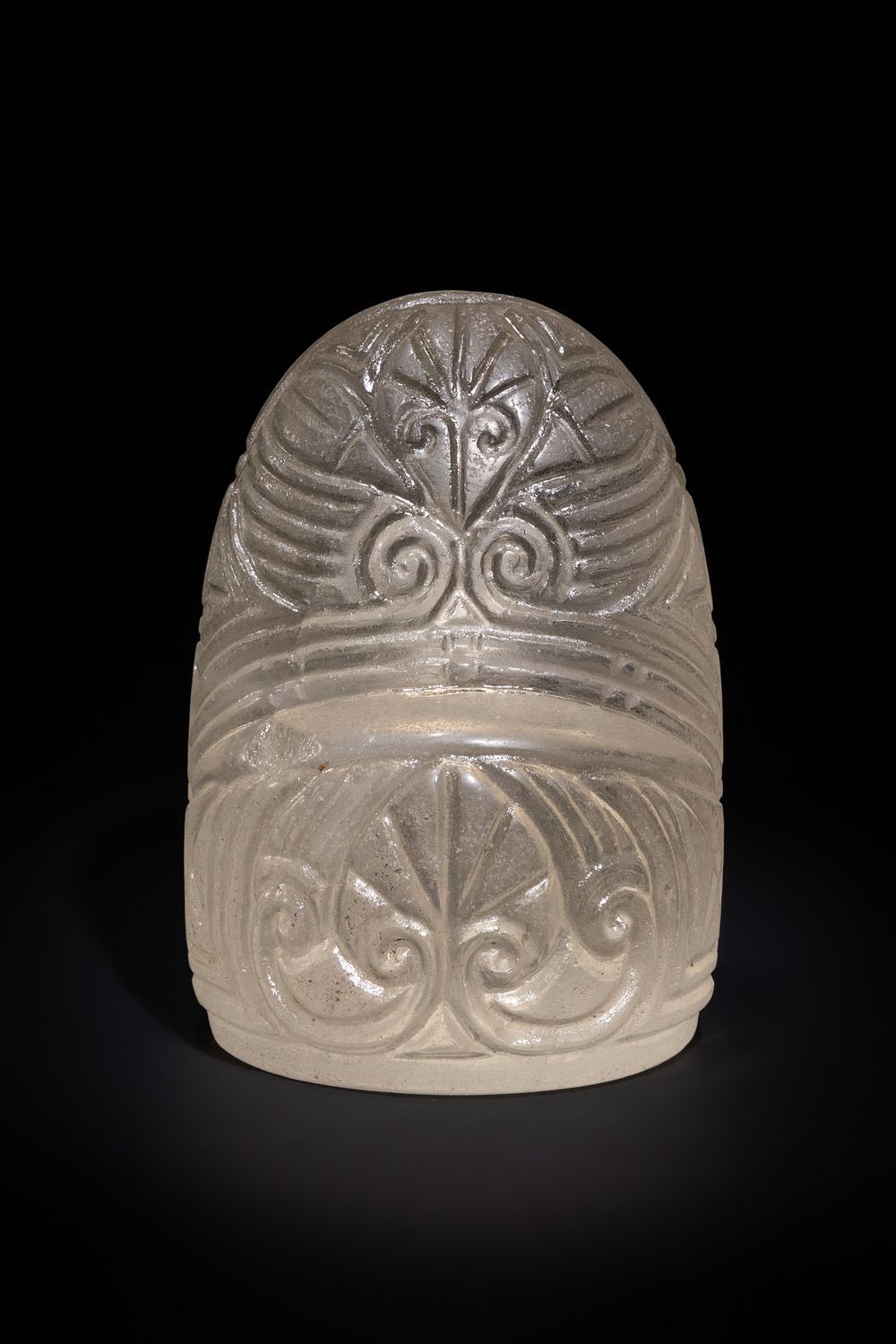 Lot 13: A VERY LARGE ROCK CRYSTAL ISLAMIC CHESS KING, FATIMID STYLE, 11TH CENTURY OR LATER.