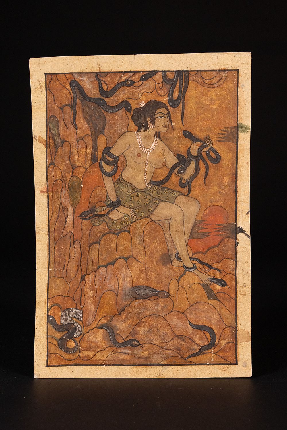 Lot 343: ATTRIBUTED TO RAM GOPAL VIJAYVARGIYA (INDIAN, 1905-2003), 'ASAVARI RAGINI'.