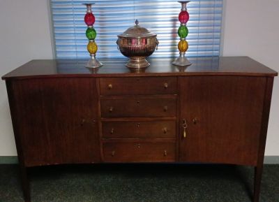 Midcentury Sideboard / Server / Plasma Stand. . This wooden plasma stand / sideboard / credenza 