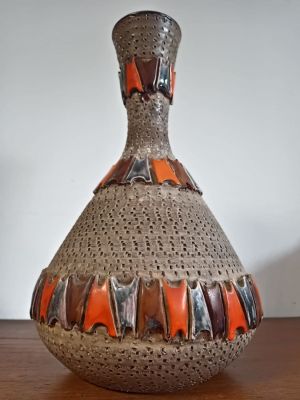 Mid Century Fratelli Fanciullacci Pottery Vase from Italy 1960s - 1950s. A Mid-Century Fratelli 