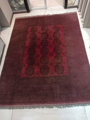 Vintage Turkman Ersari Hand Knotted Elephant Foot Rug from Afghanistan 345cm x 255cm (No 3) - STC. 