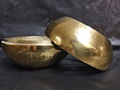 Vintage Solid Brass Ashtray. Crafted from high-quality brass, this ashtray not only serves its 
