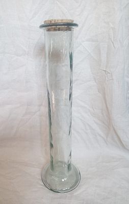 Hand Blown Mid Century Spanish Spaghetti Jar. This Hand Blown Spanish Mid Century Glass Vase 
