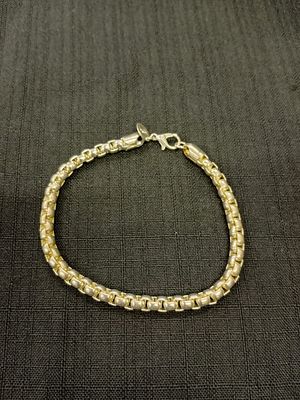 Box Chain Bracelet . This design creates a sleek, structured, and durable look, making it a