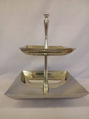 Caramia 2 Tier Serving Tray. A functional serving piece, perfect for entertaining or everyday 