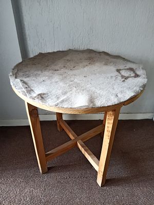 Round Side Table. The round side table features a simple and compact design, ideal for small 