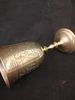 Large Old Chased Brass Kiddush Cup/Wine Chalice. This exquisite old brass Kiddush Cup/Wine תמונה - 2