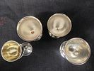 Collection of Four Silver Plated Kiddush Cups. A charming collection of four vintage תמונה - 2