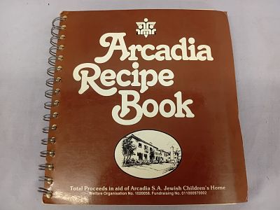 Arcadia Recipe Book. A beautifully crafted collection of culinary treasures, bound by sturdy 